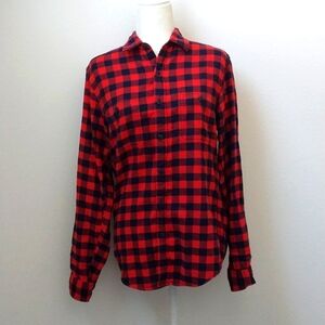 J. Crew Slim Fit Buffalo Plaid Cotton Flannel size Small
